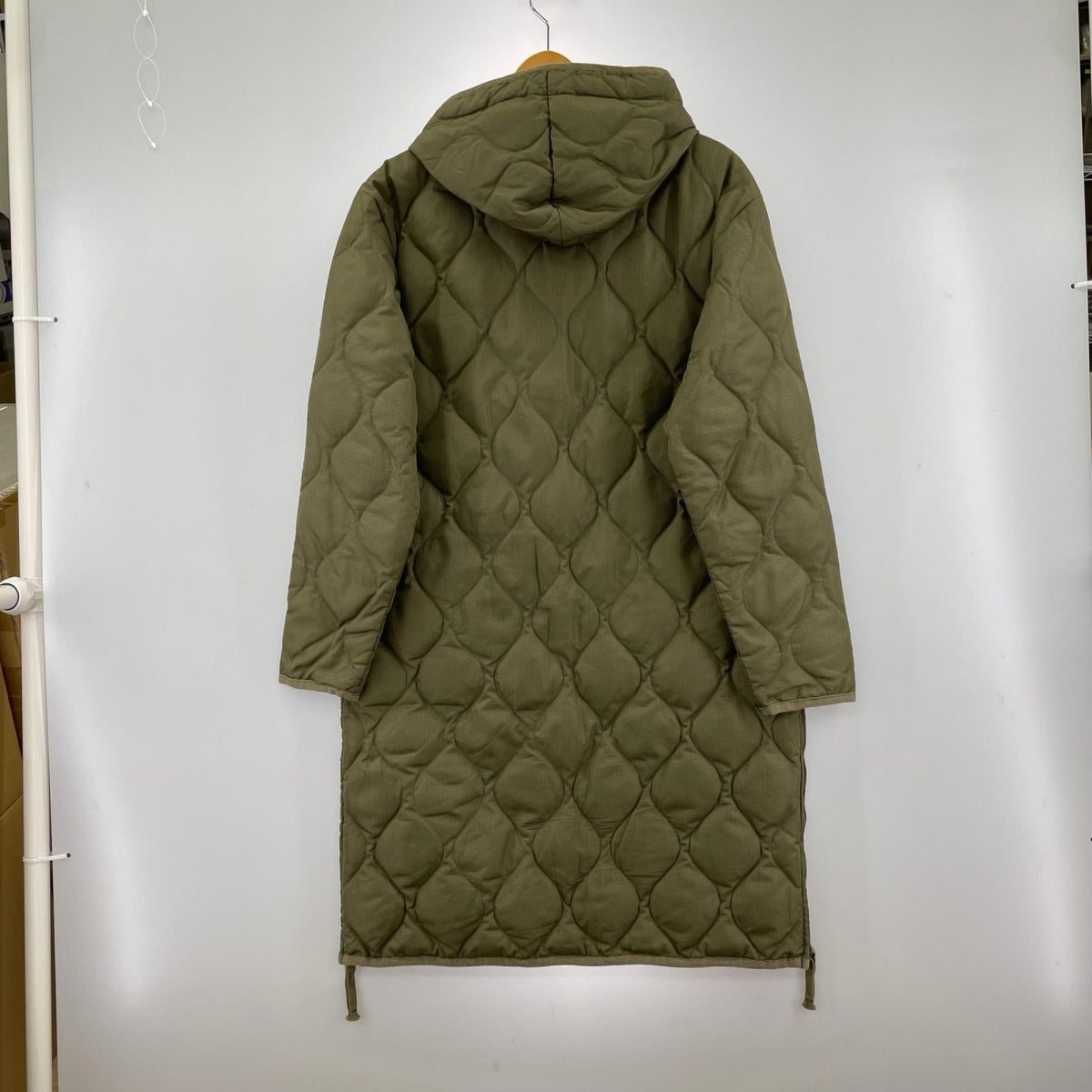 ダウンジャケット 106BML-LONG MILITARY HOOD DOWN COAT 緑 S