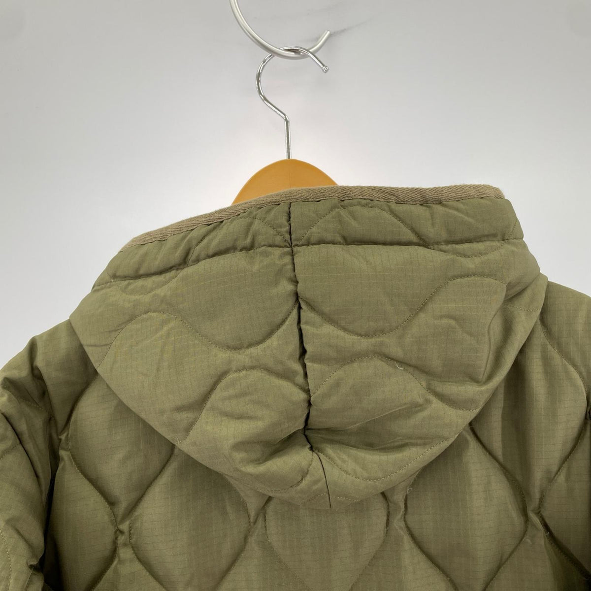 ダウンジャケット 106BML-LONG MILITARY HOOD DOWN COAT 緑 S