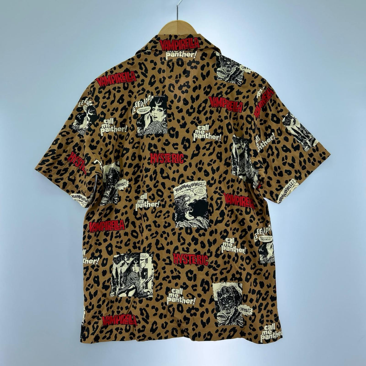 半袖シャツ VAMPIRELLA CALL ME PANTHER シャツ 茶 S S ブラウン
