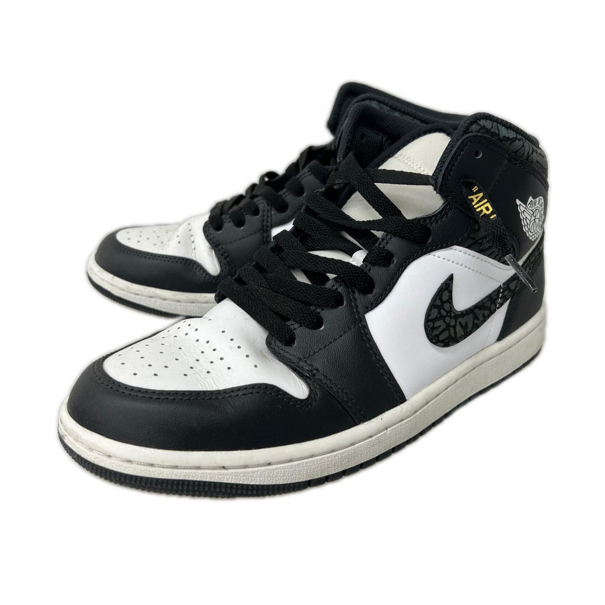 スニーカー AIR JORDAN 1 MID SE 黒 (26.5) 26.5cm (US8 1/2 UK8 EU43)