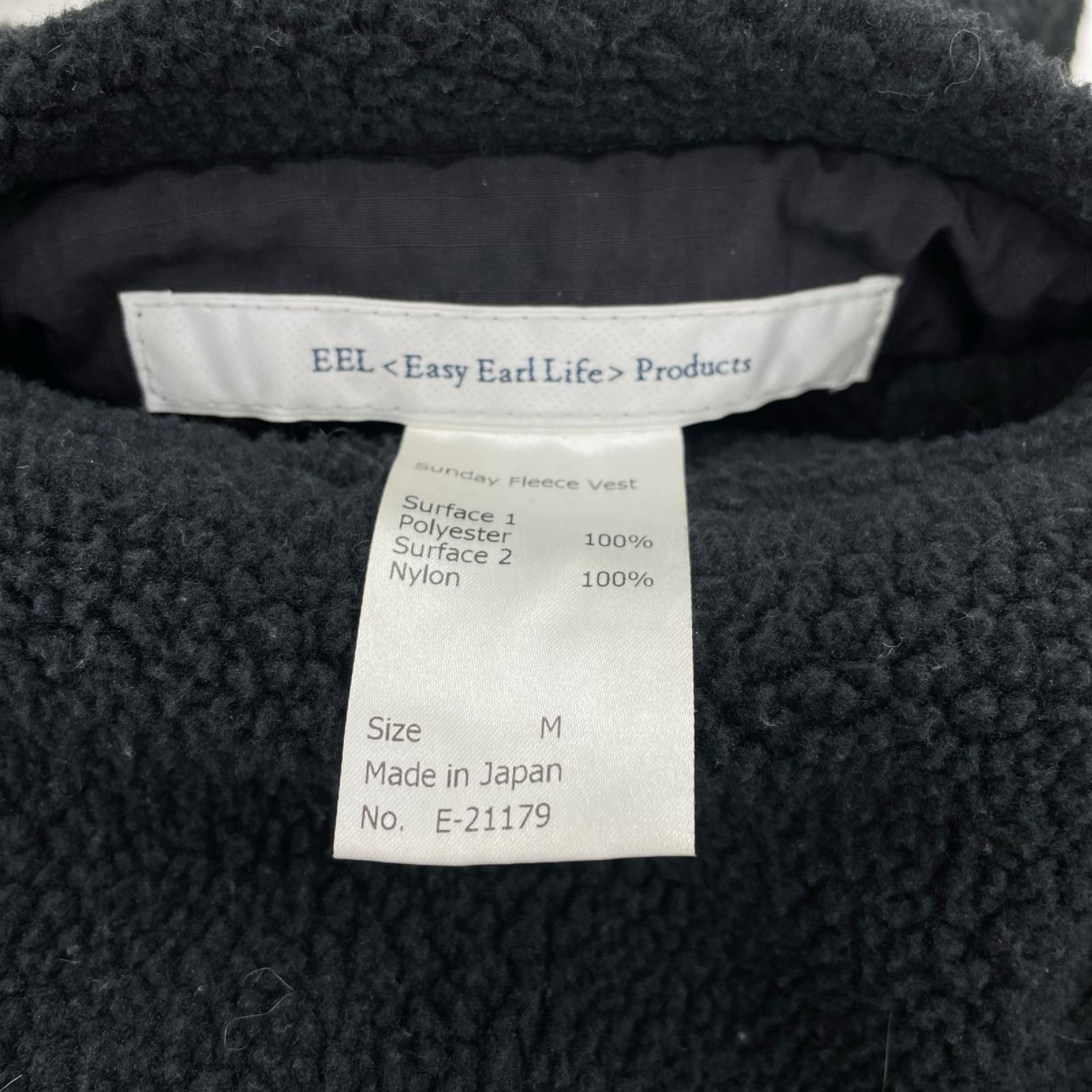 長袖シャツ Sunday Fleece Vest 黒 (M) M ブラック