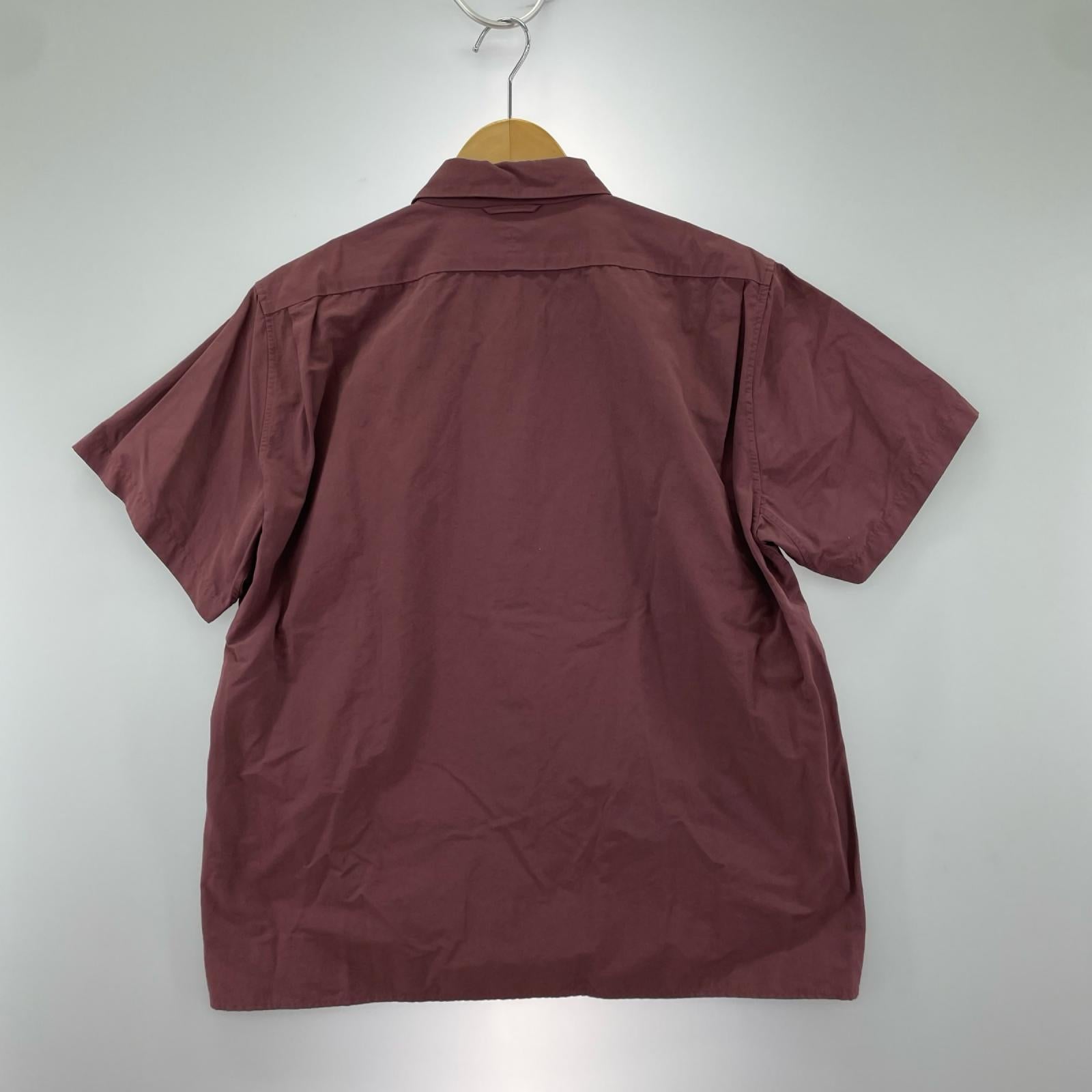 半袖シャツ 18SS COMFORT SHIRT RELAX SQUARE S/S (S) S ワインレッド