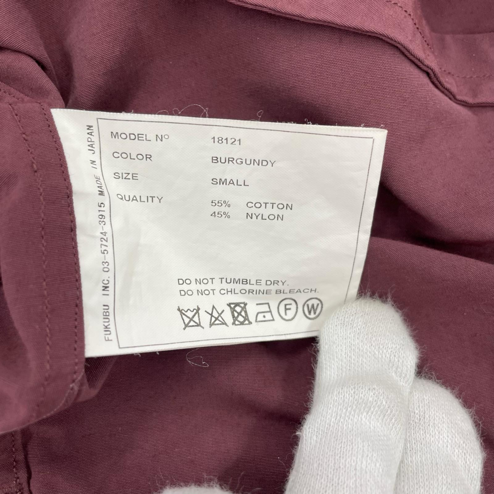 半袖シャツ 18SS COMFORT SHIRT RELAX SQUARE S/S (S) S ワインレッド