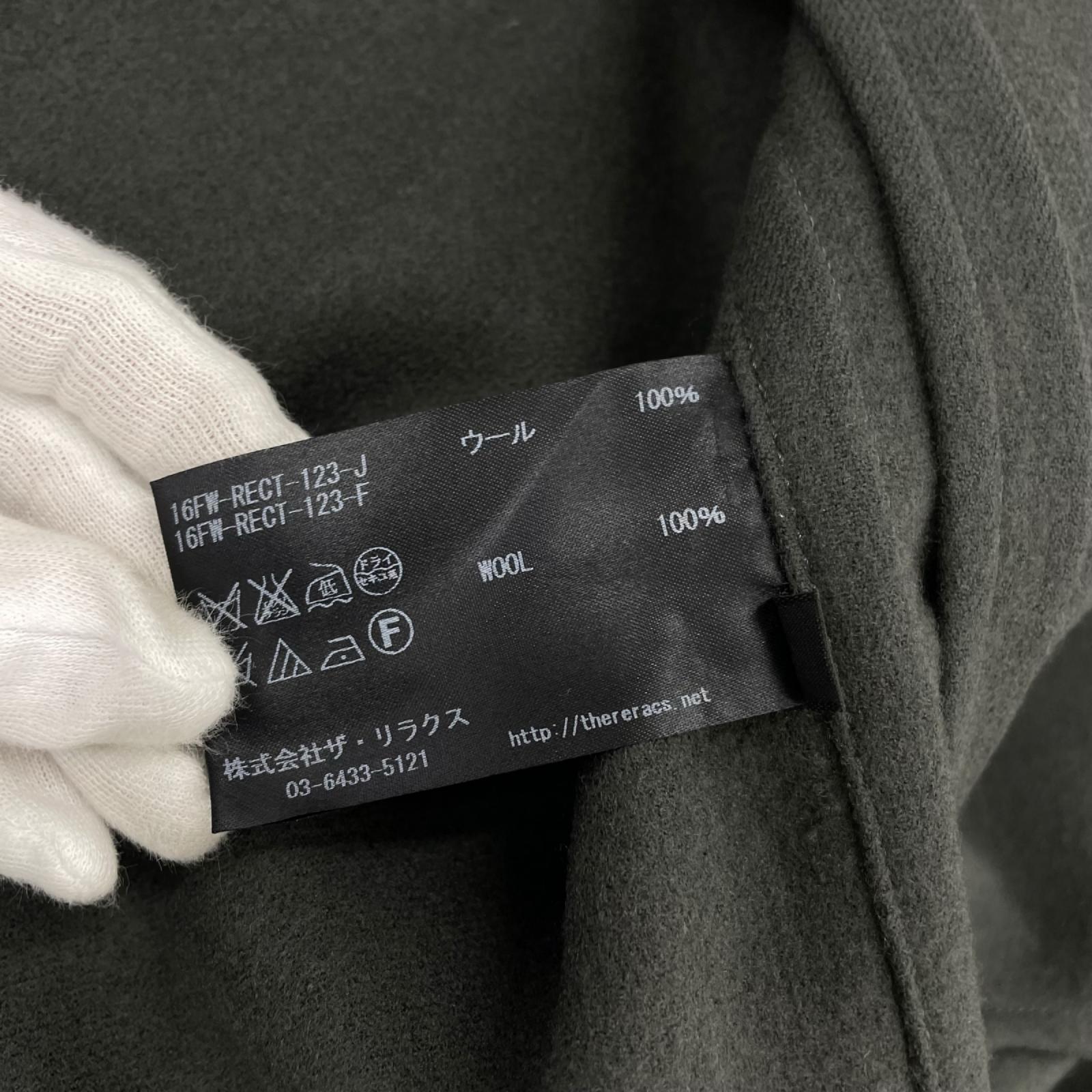 ジャケット 16FW LOOSE CHESTER FIELD COAT (46) 46 ブラック