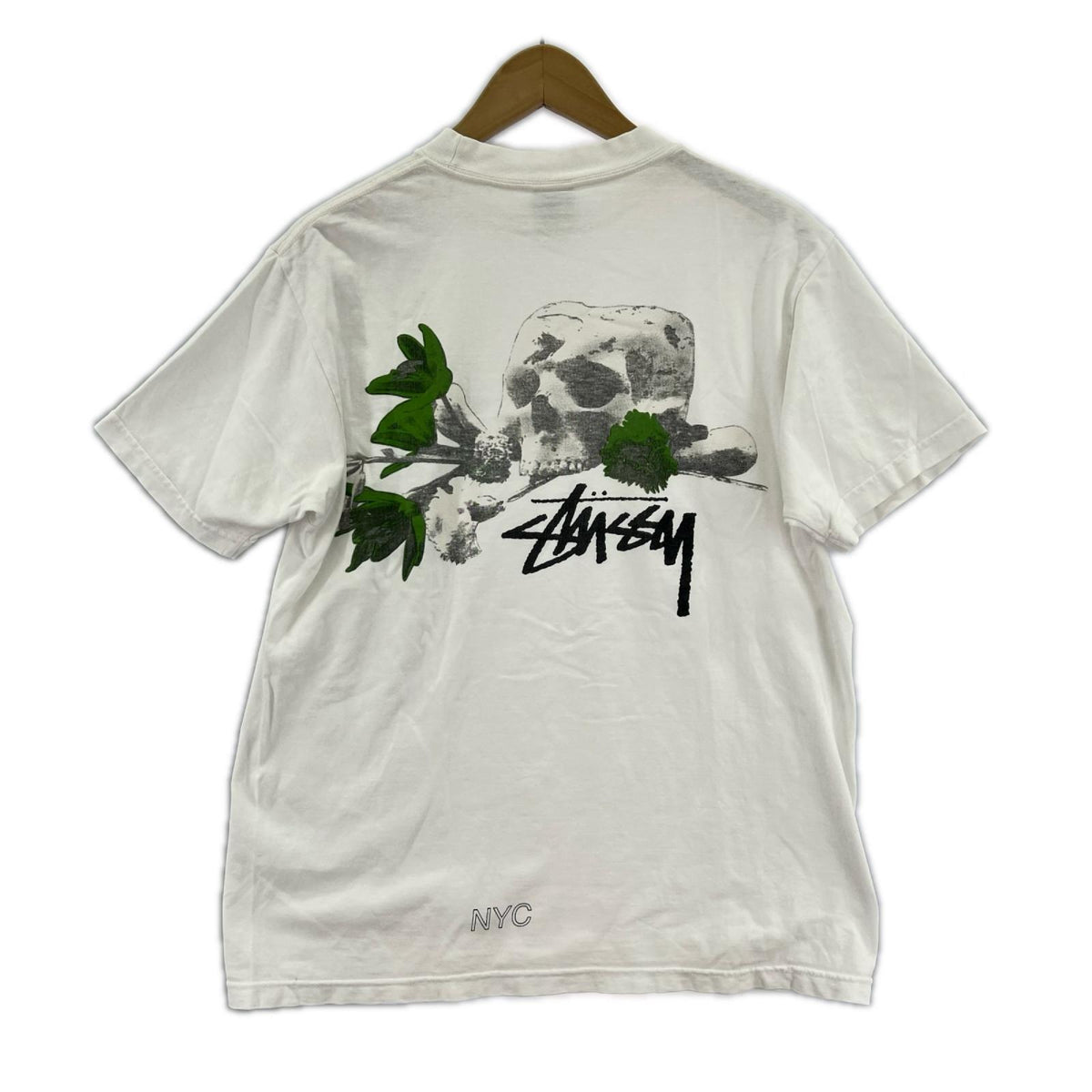 半袖Ｔシャツ スカルフラワー 白 M M ホワイト