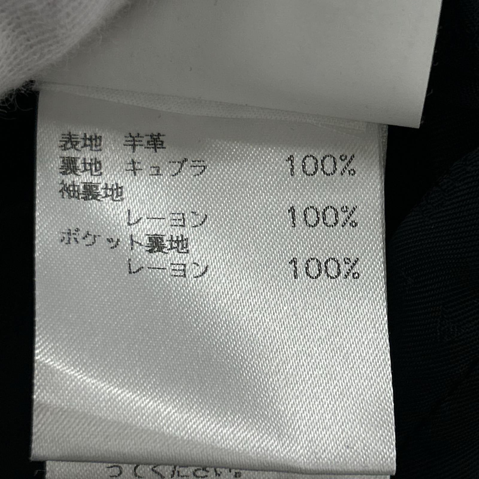 レザージャケット 1017 ALYX 9SM ラムレザーテーラードジャケット 50 黒 50 ブラック