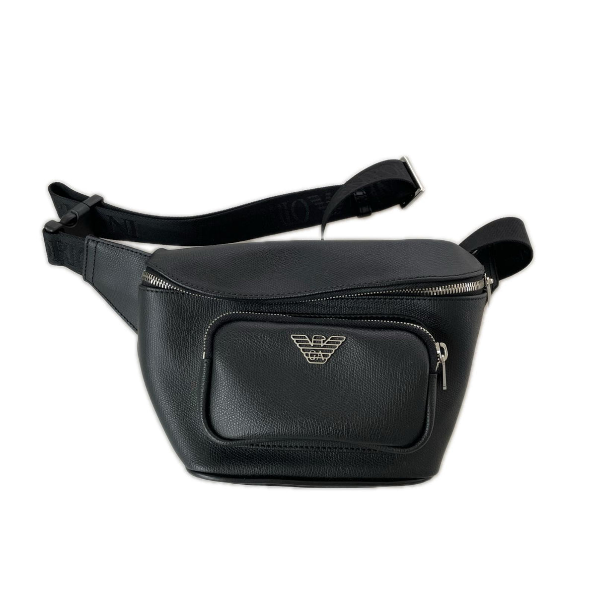 ショルダーバッグ EMPORIO ARMANI レザー ボディバッグ ブラック