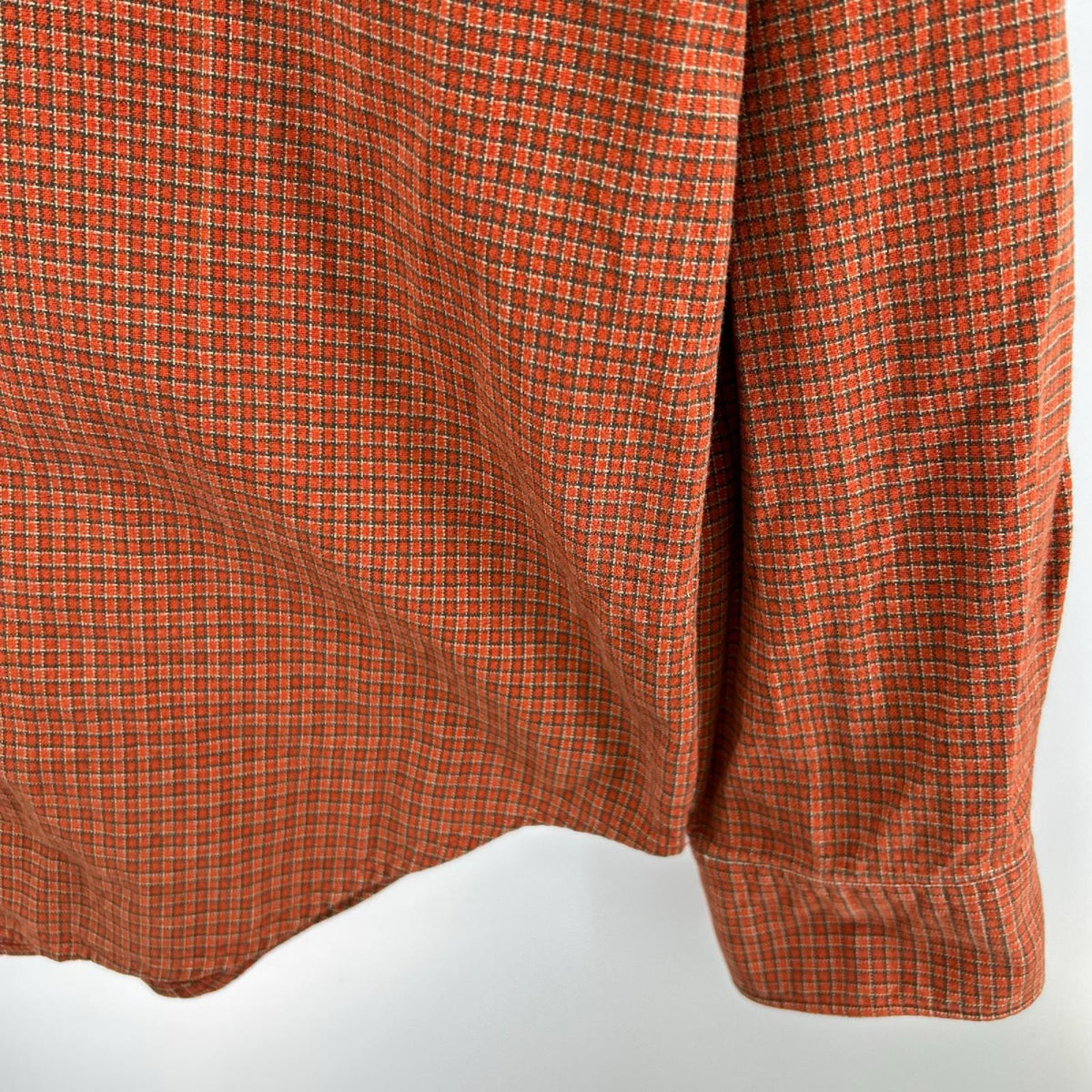 長袖シャツ OLD GAP ﾁｪｯｸ ｵﾚﾝｼﾞ (XL)