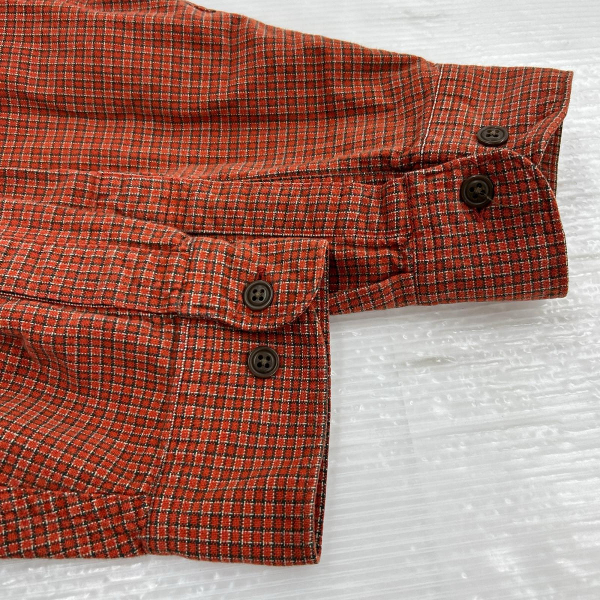 長袖シャツ OLD GAP ﾁｪｯｸ ｵﾚﾝｼﾞ (XL)