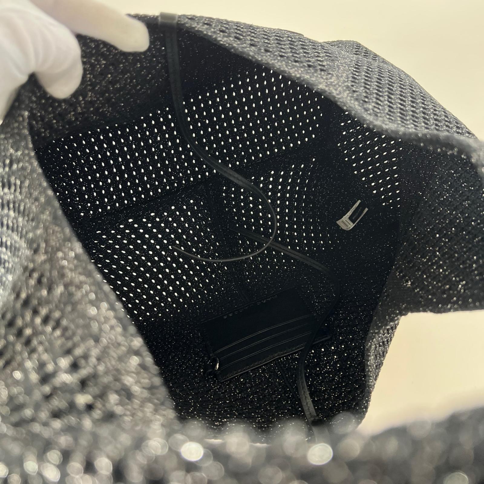 トートバッグ THE CROCHET SACK BAG ブラック