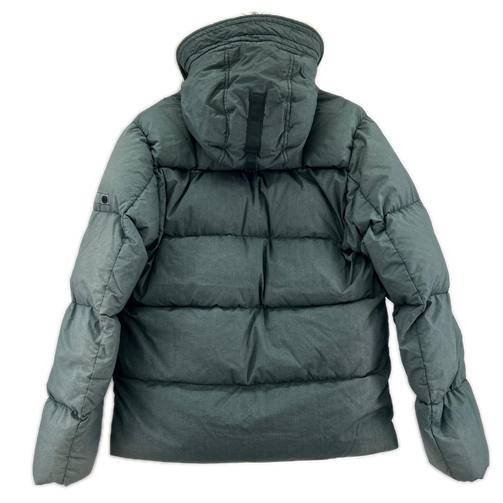 ダウンジャケット Resin Poplin Down-TC Fur Hood JKT GRN M M グリーン