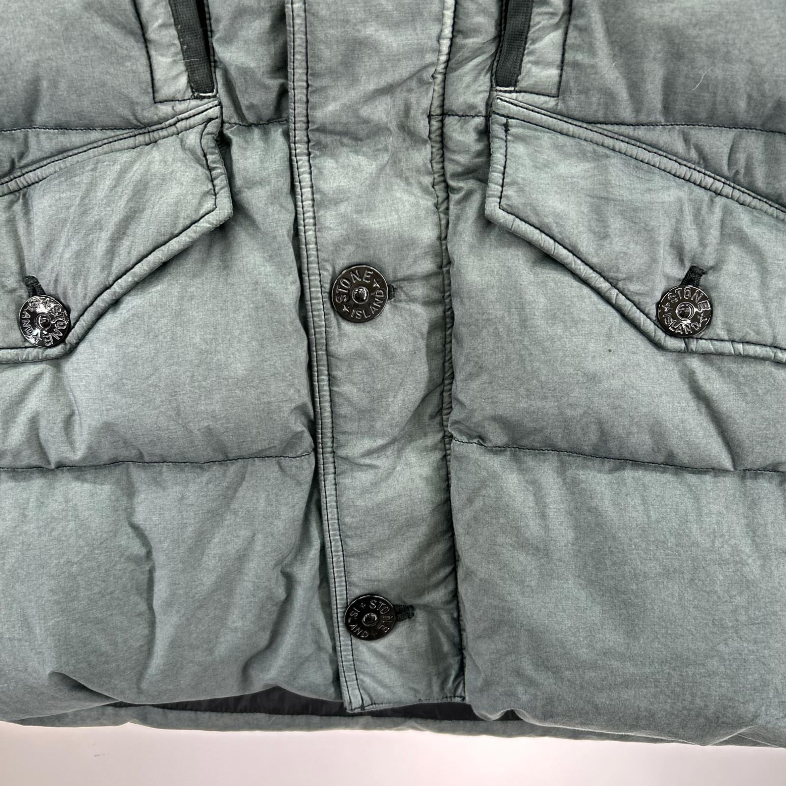 ダウンジャケット Resin Poplin Down-TC Fur Hood JKT GRN M M グリーン