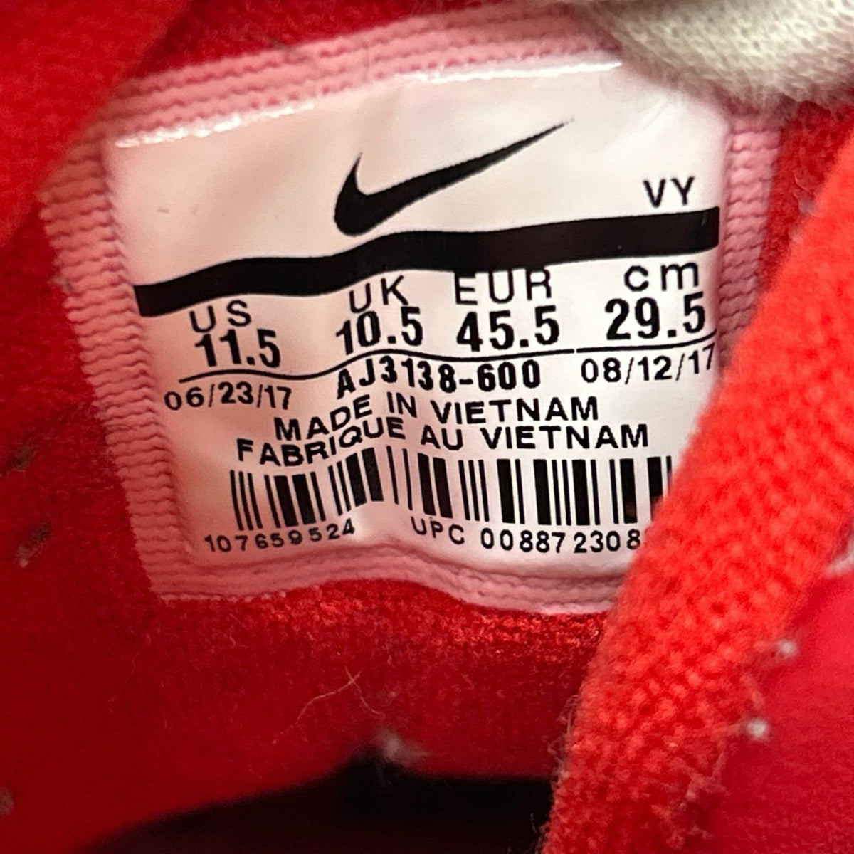 スニーカー AIR MORE UPTEMPO CHI QS 29.5cm (US11 1/2 UK11 EU49) レッド