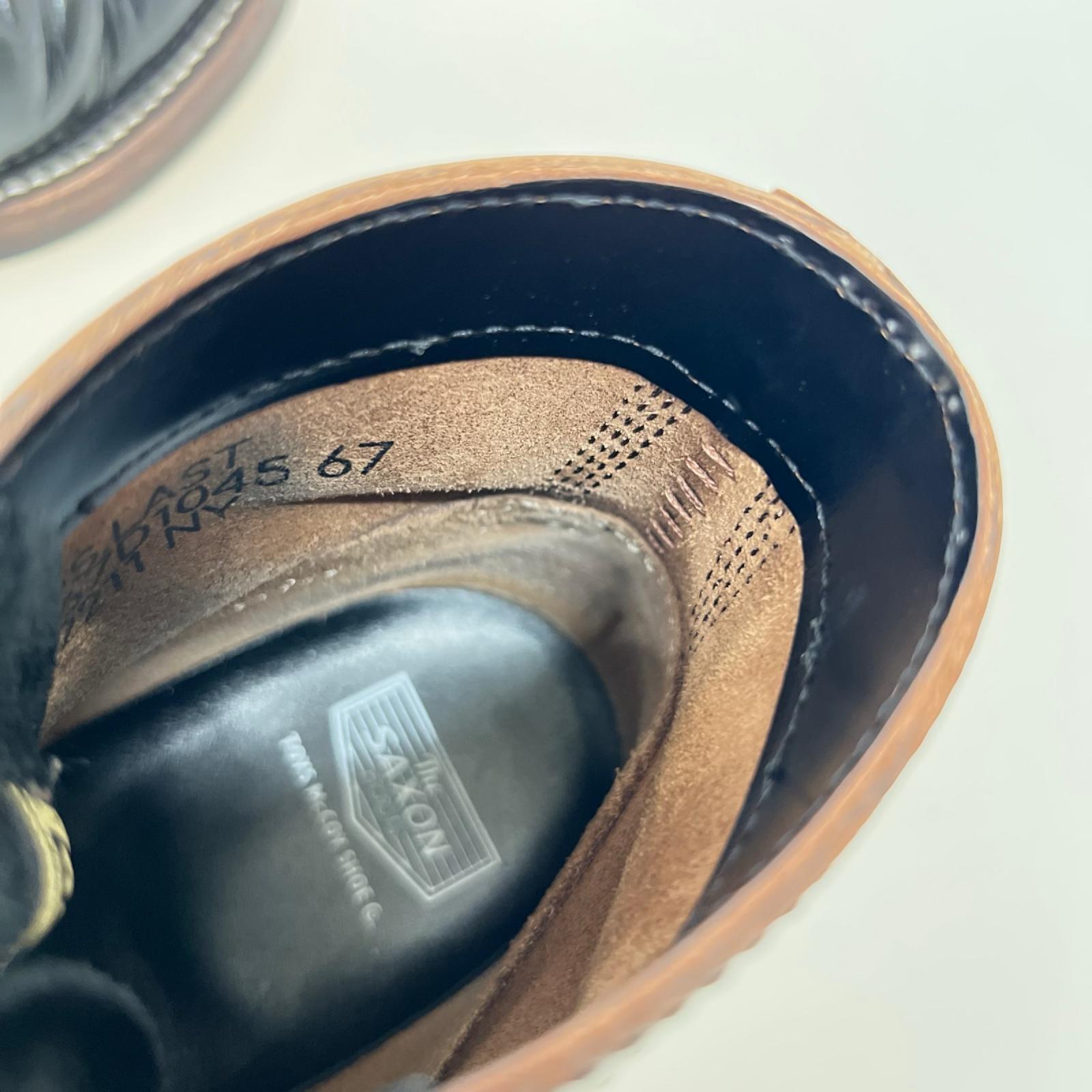 ブーツ WORK BOOTS SAXON GLASS LEATHER （US8/26cm） ブラック