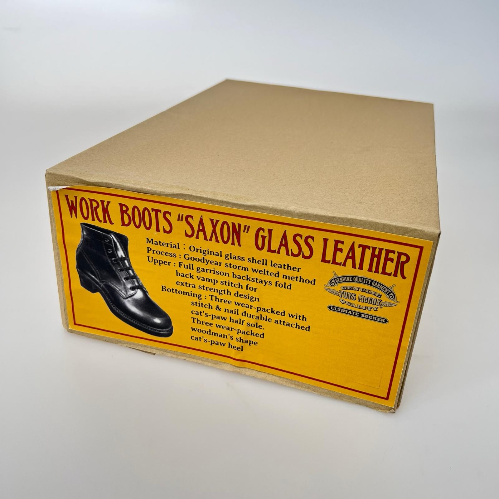 ブーツ WORK BOOTS SAXON GLASS LEATHER （US8/26cm） ブラック