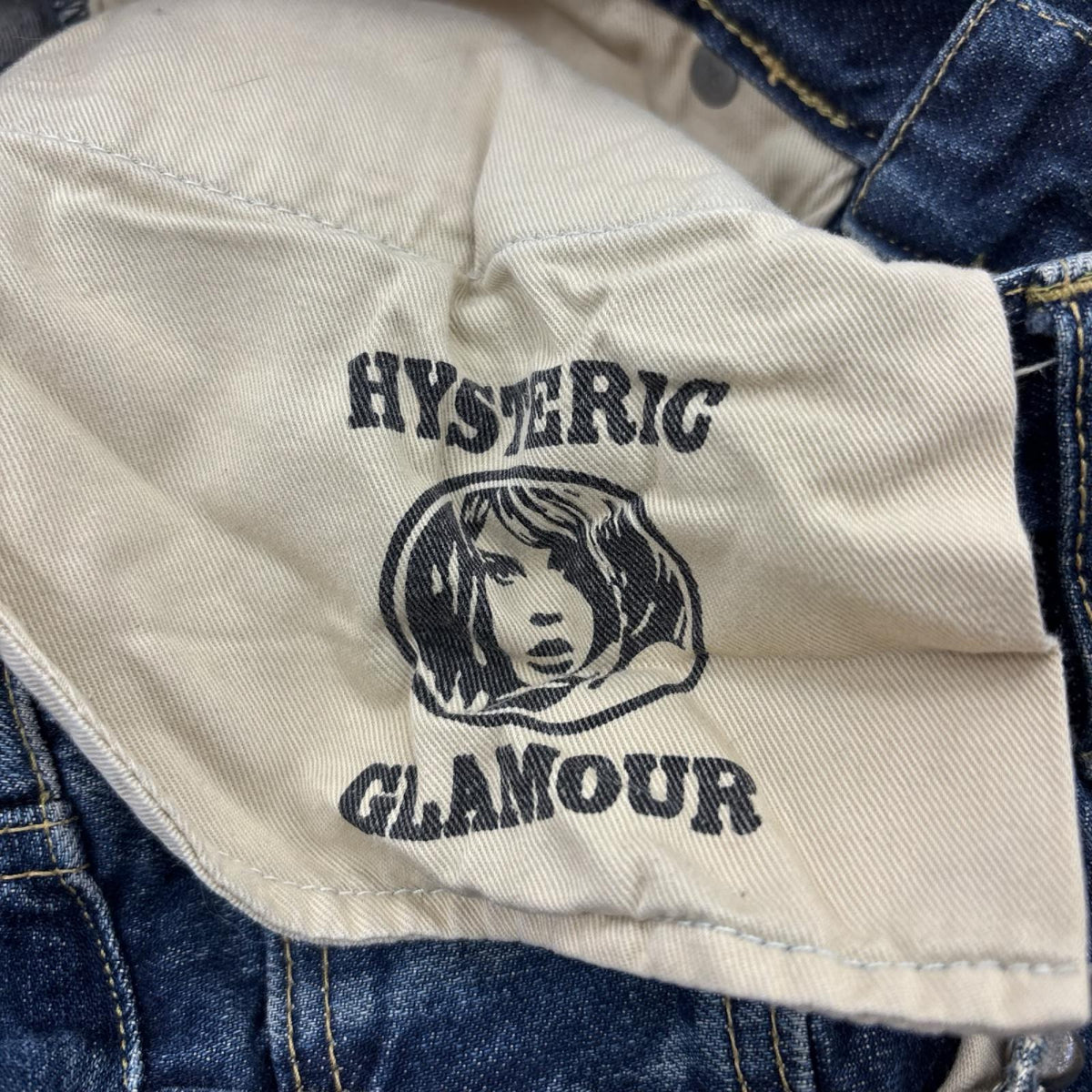 デニムパンツ ダメージデニム W31L32 31 ネイビー