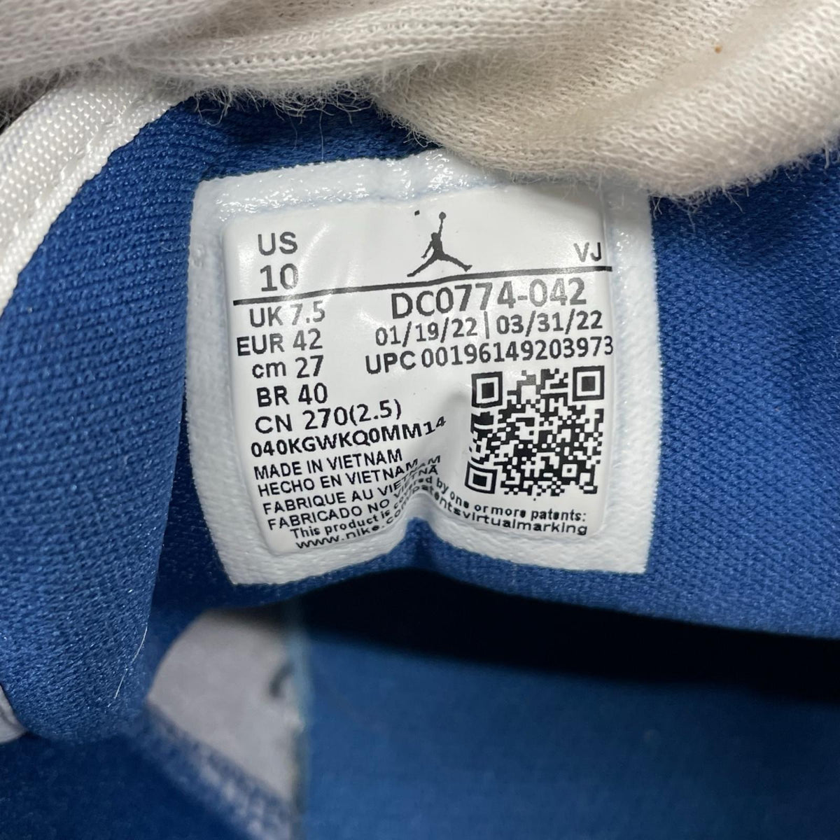 スニーカー WMNS AIR JORDAN 1 LOW 27CM 27cm (US9 UK8 1/2 EU44)