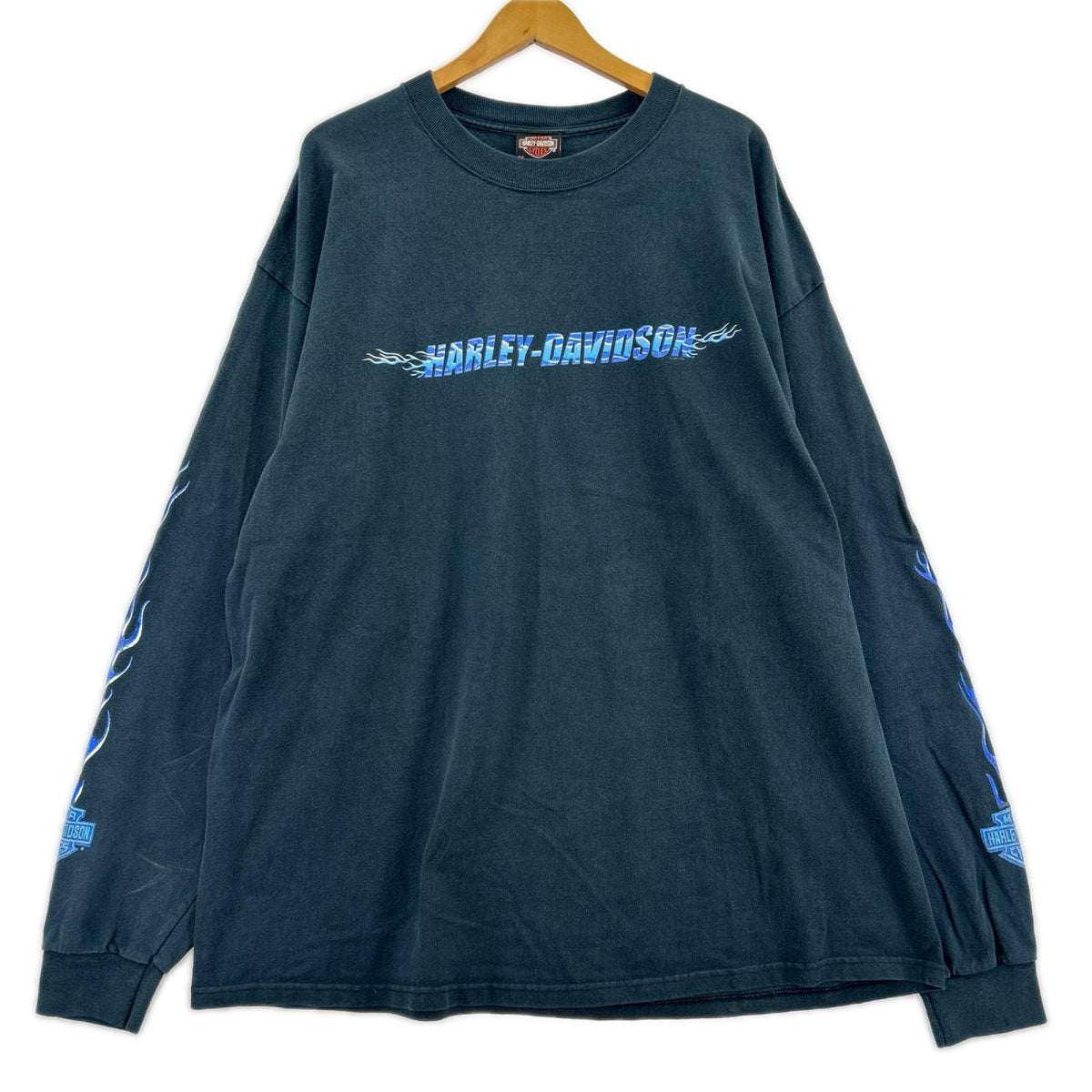 長袖Ｔシャツ 00s ﾌﾞﾙｰﾌﾚｲﾑ 黒 (2XL) ブラック