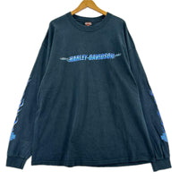 長袖Ｔシャツ 00s ﾌﾞﾙｰﾌﾚｲﾑ 黒 (2XL) ブラック