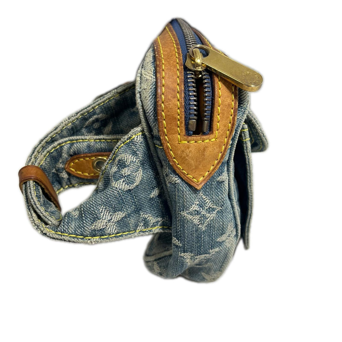 LV モノグラム デニム バムバッグ M95347