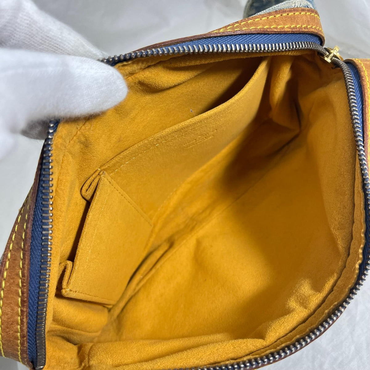 LV モノグラム デニム バムバッグ M95347