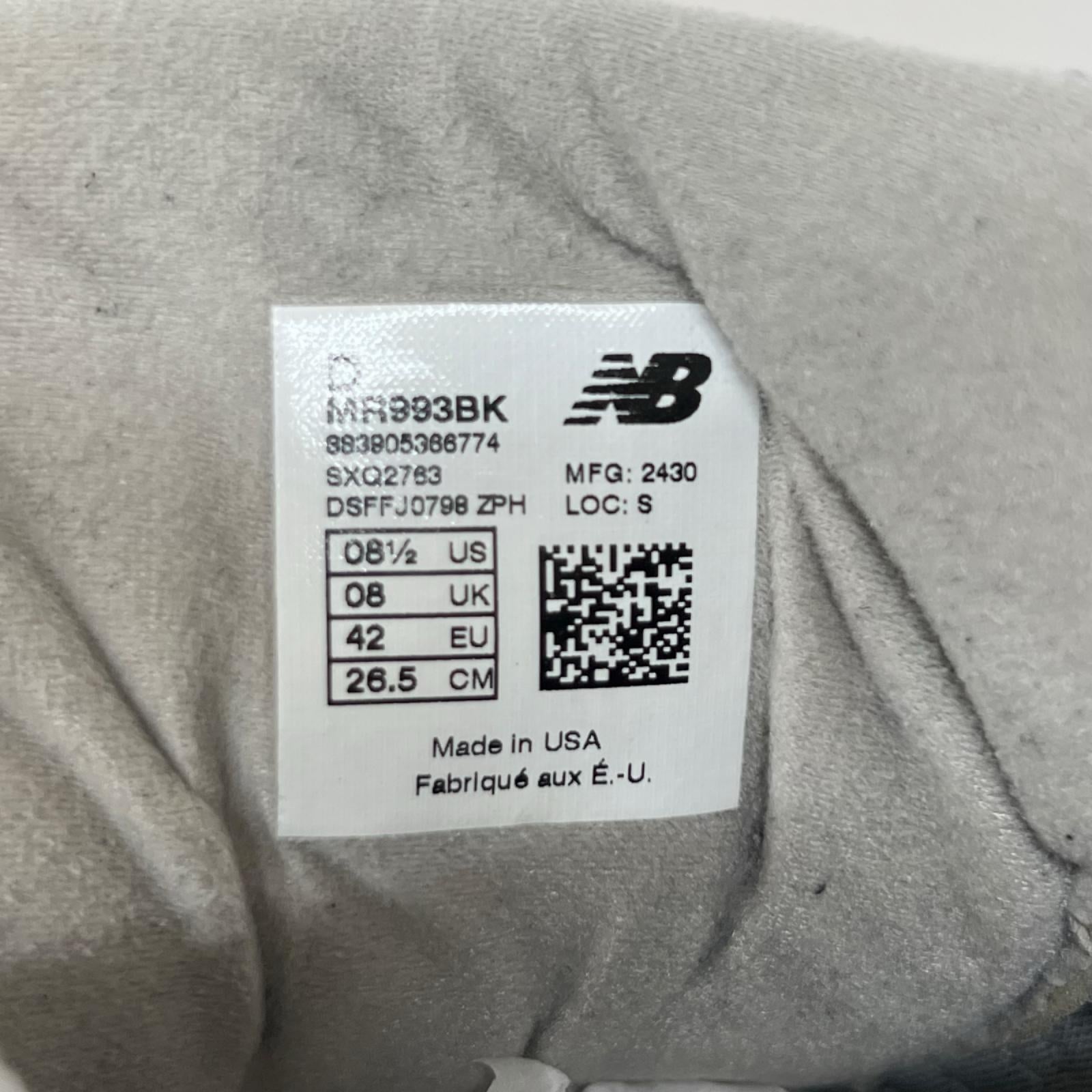 スニーカー MR993BK（26.5） 26.5cm (US8 1/2 UK8 EU43) ブラック