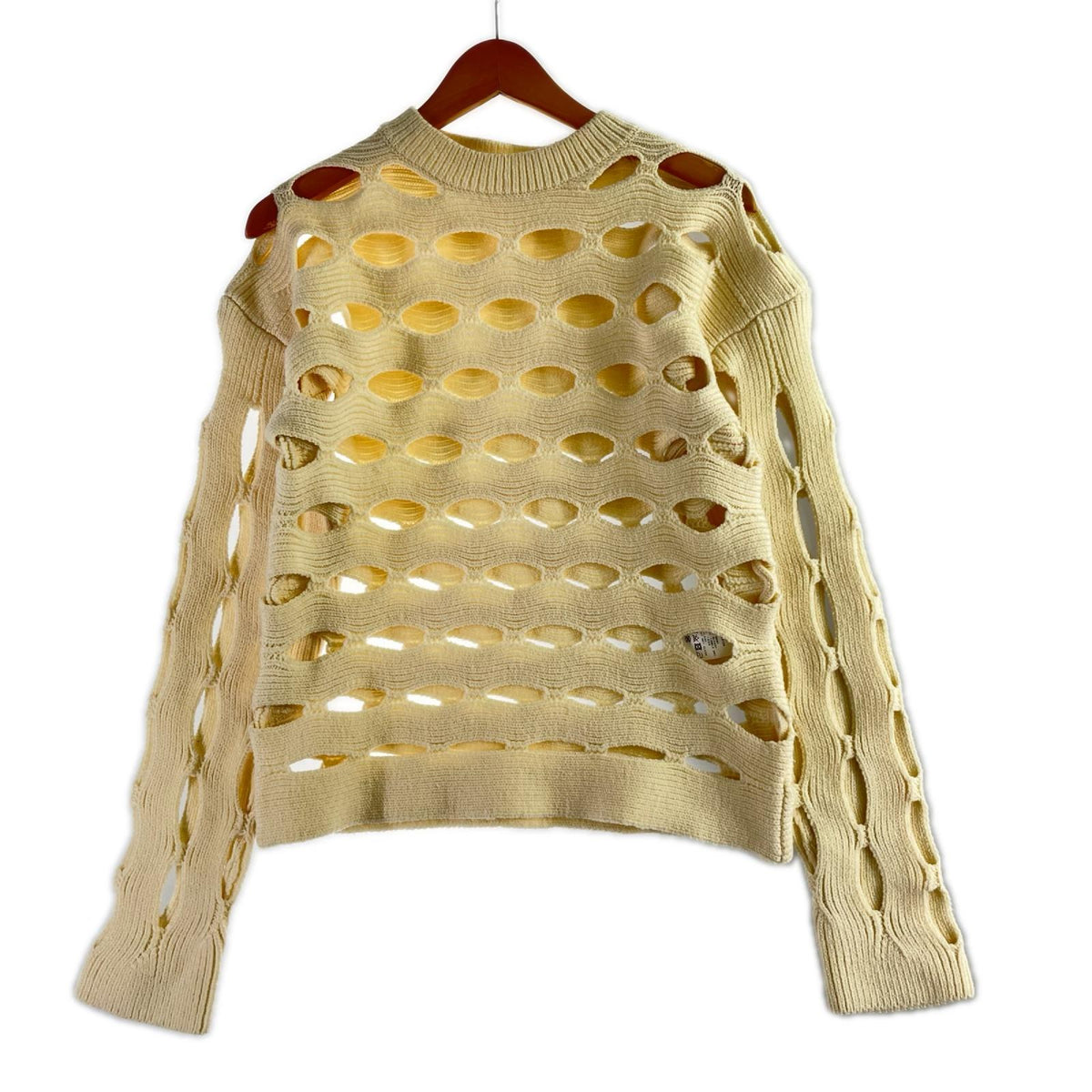 ニット DIOTIMA GALINA CREW NECK ｶｯﾃｨﾝｸﾞﾃﾞｻﾞｲﾝﾆｯﾄ ｱｲﾎﾞﾘｰ