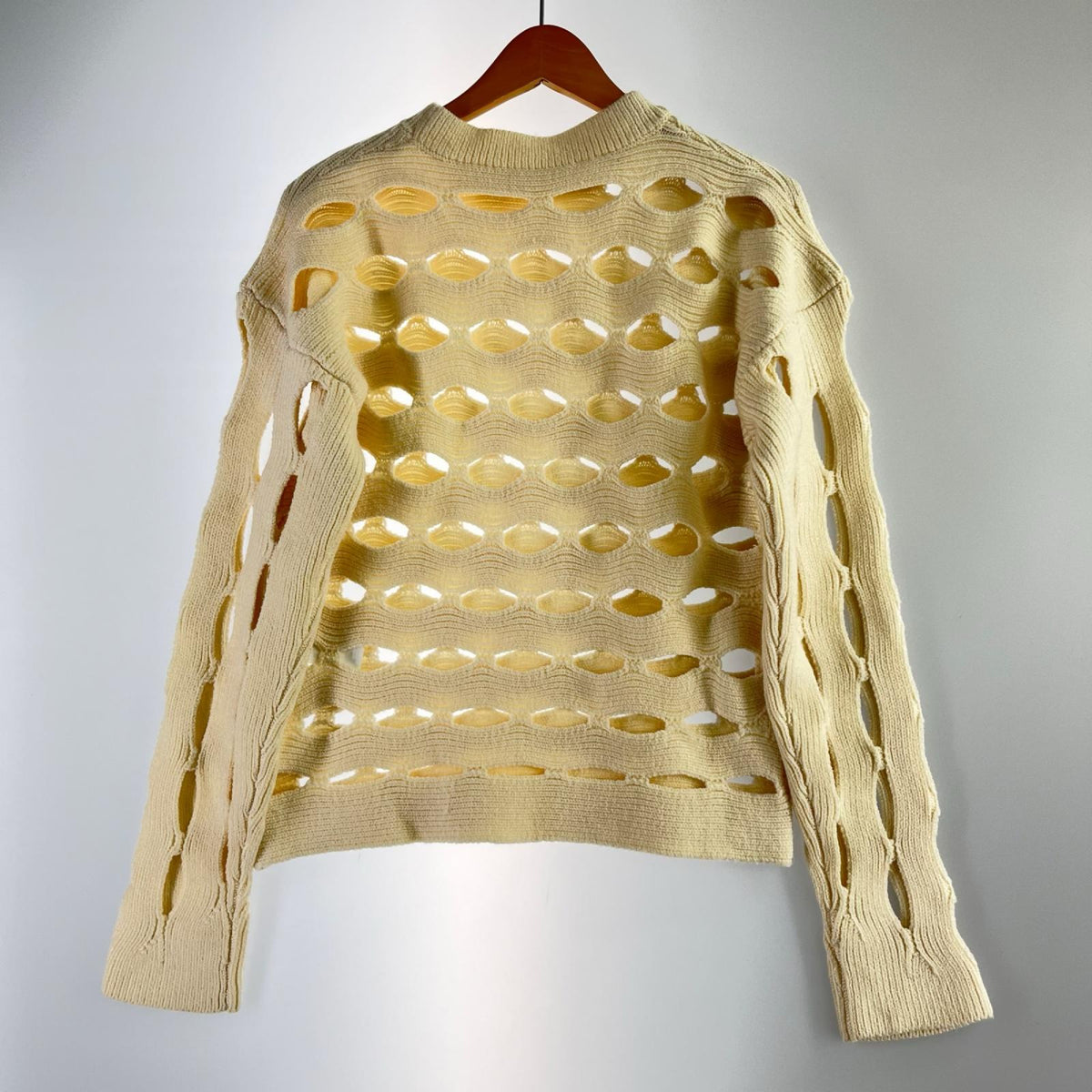 ニット DIOTIMA GALINA CREW NECK ｶｯﾃｨﾝｸﾞﾃﾞｻﾞｲﾝﾆｯﾄ ｱｲﾎﾞﾘｰ