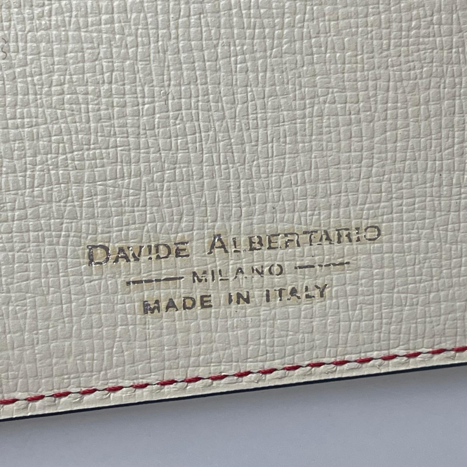 札入れ DAVIDE ALBERTARIO 二つ折り財布 札入れ ブラック