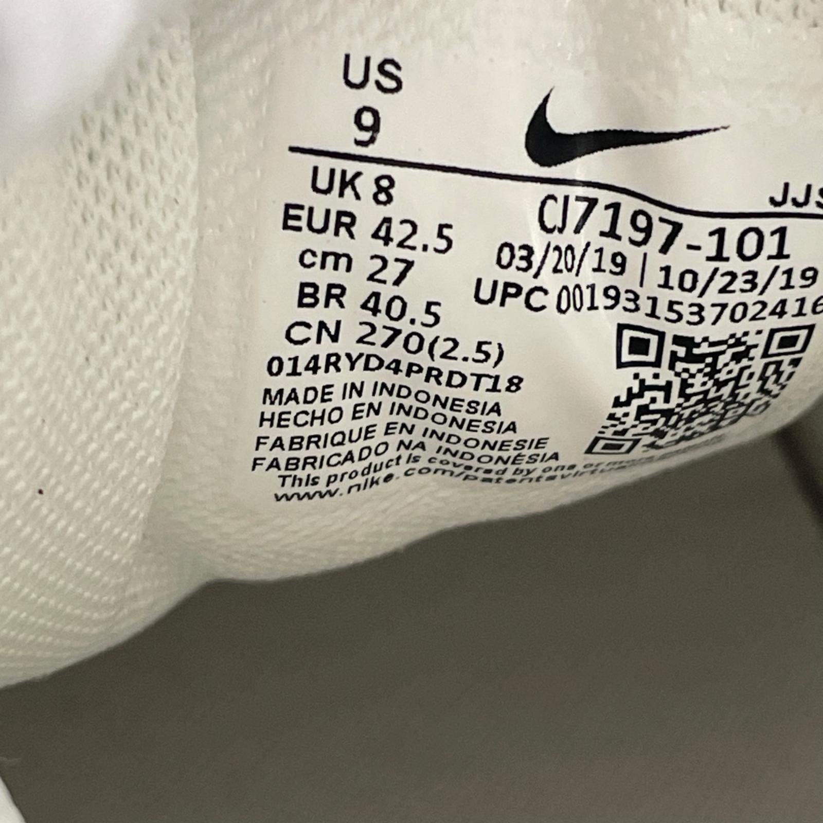 スニーカー ×UNDEFEATED AIR MAX 90 27cm (US9 UK8 1/2 EU44) ホワイト