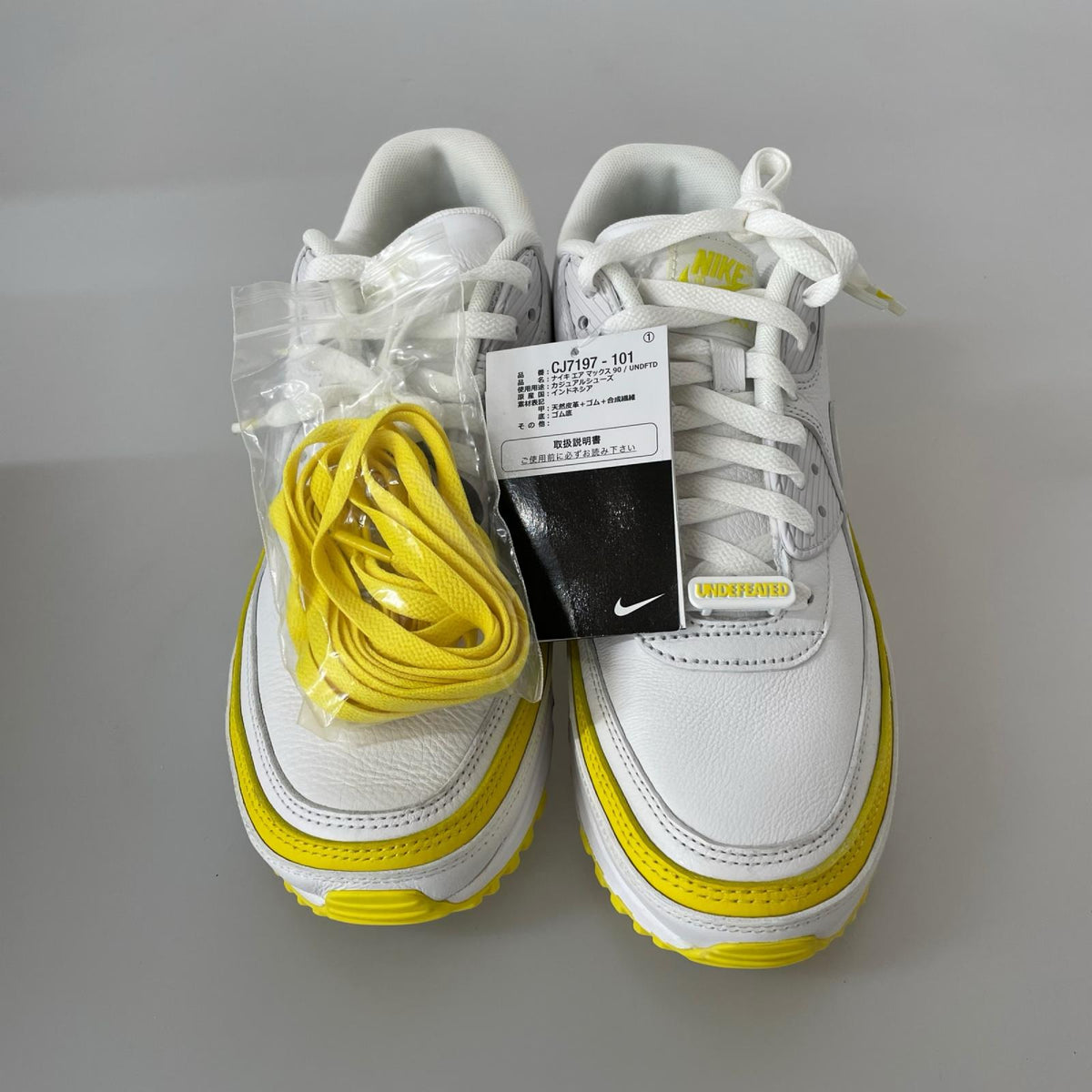 スニーカー ×UNDEFEATED AIR MAX 90 27cm (US9 UK8 1/2 EU44) ホワイト