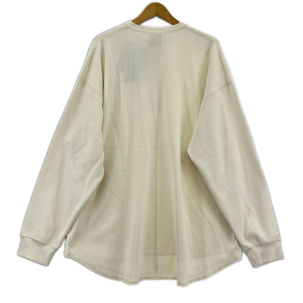 長袖Ｔシャツ E-33025W ﾀｸﾞ付き L ベージュ
