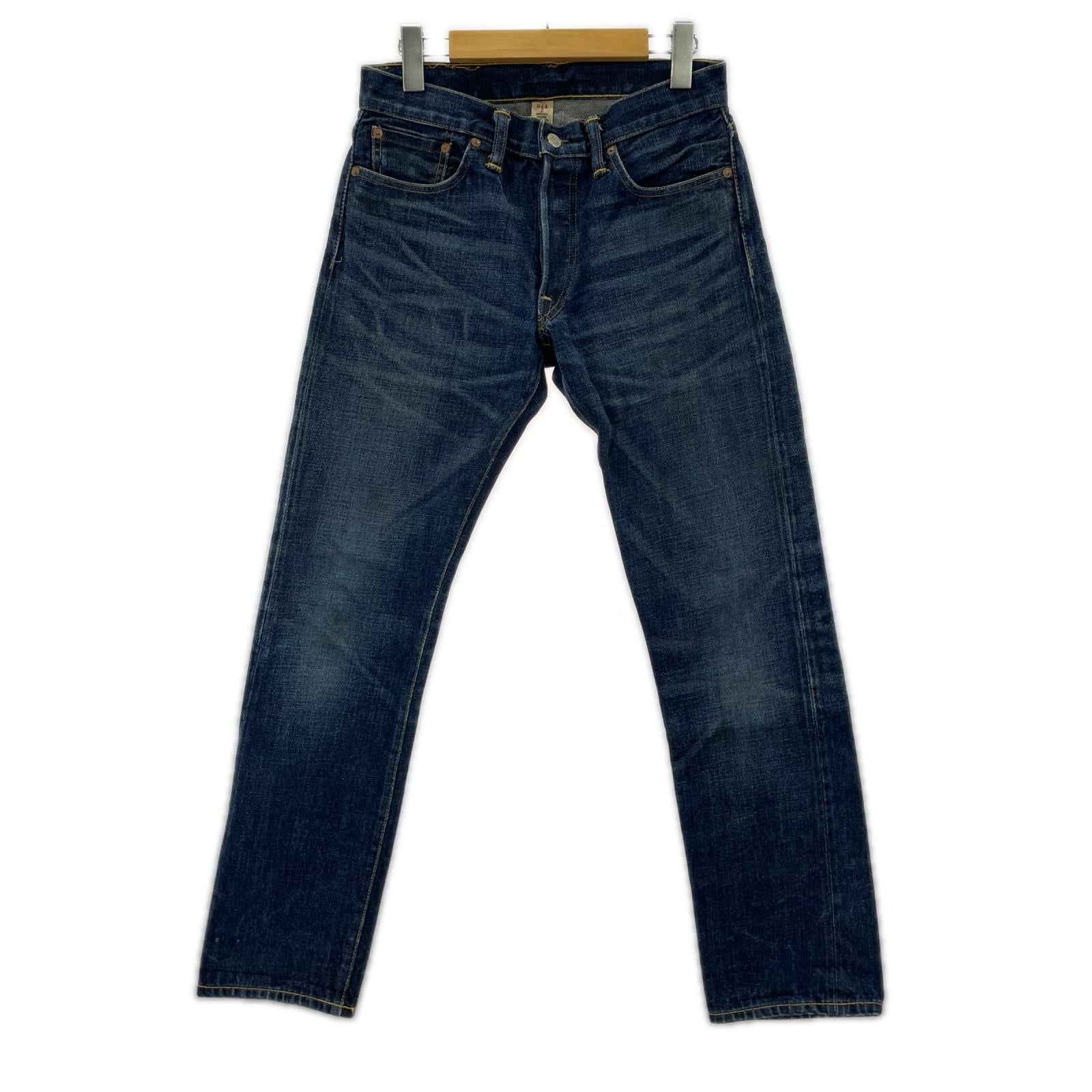デニムパンツ USA製 SLIM STRAIGHT DENIM (W29) 紺 29 ネイビー