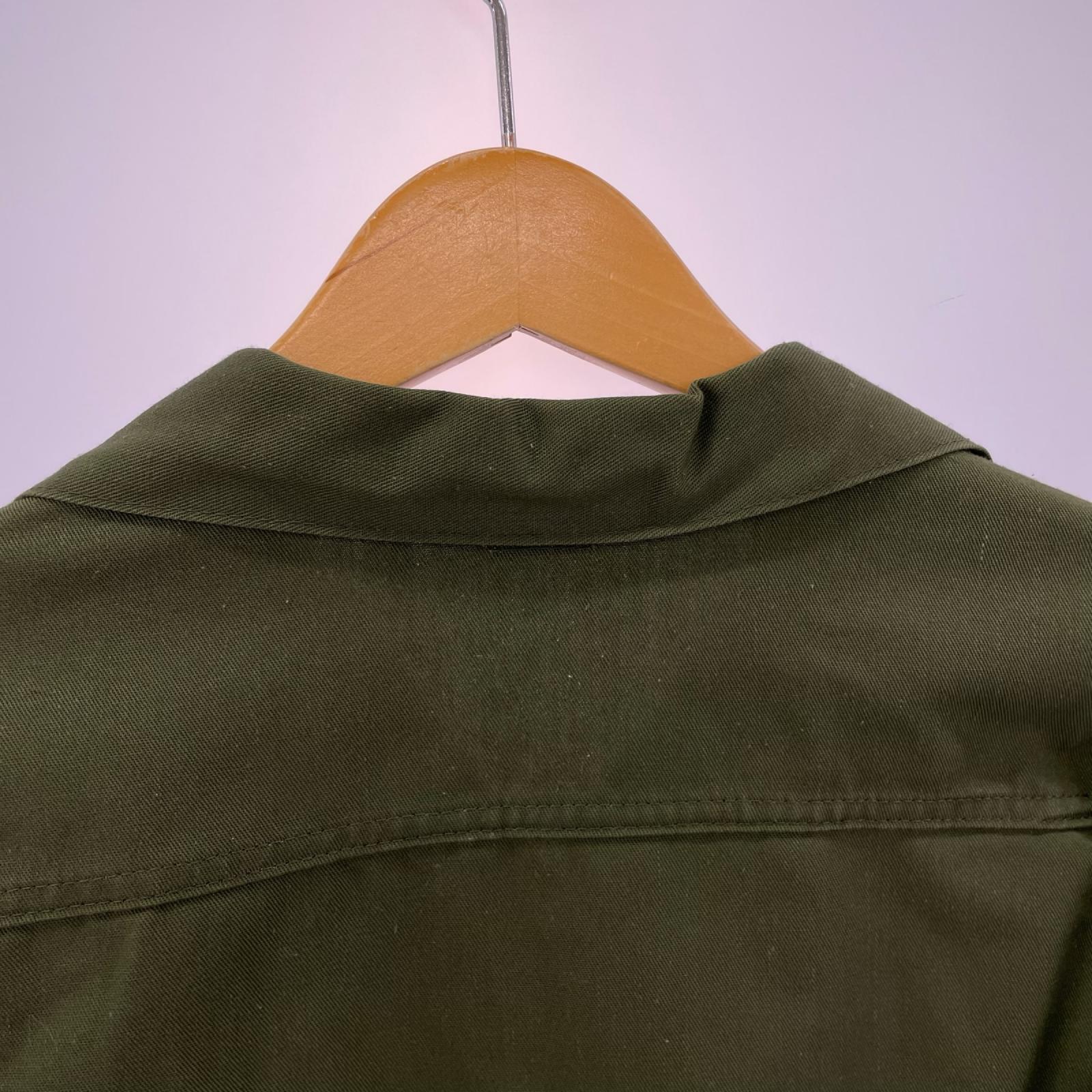 長袖シャツ 80s U.S.ARMY ﾚﾃﾞｨｰｽ用ﾕｰﾃｨﾘﾃｨｼｬﾂ 緑 カーキ