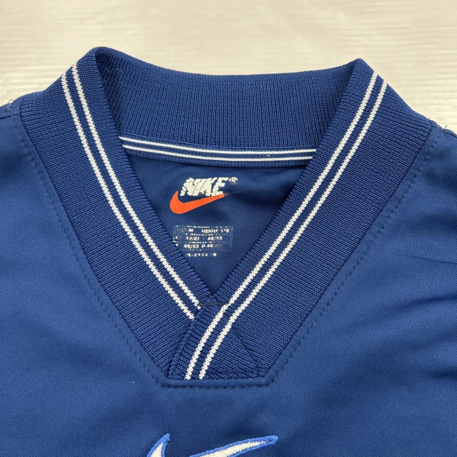 半袖Ｔシャツ 90s UK製 W杯 ｲﾀﾘｱ代表ﾌﾟﾗｸﾃｨｽTee 紺 M ブルー