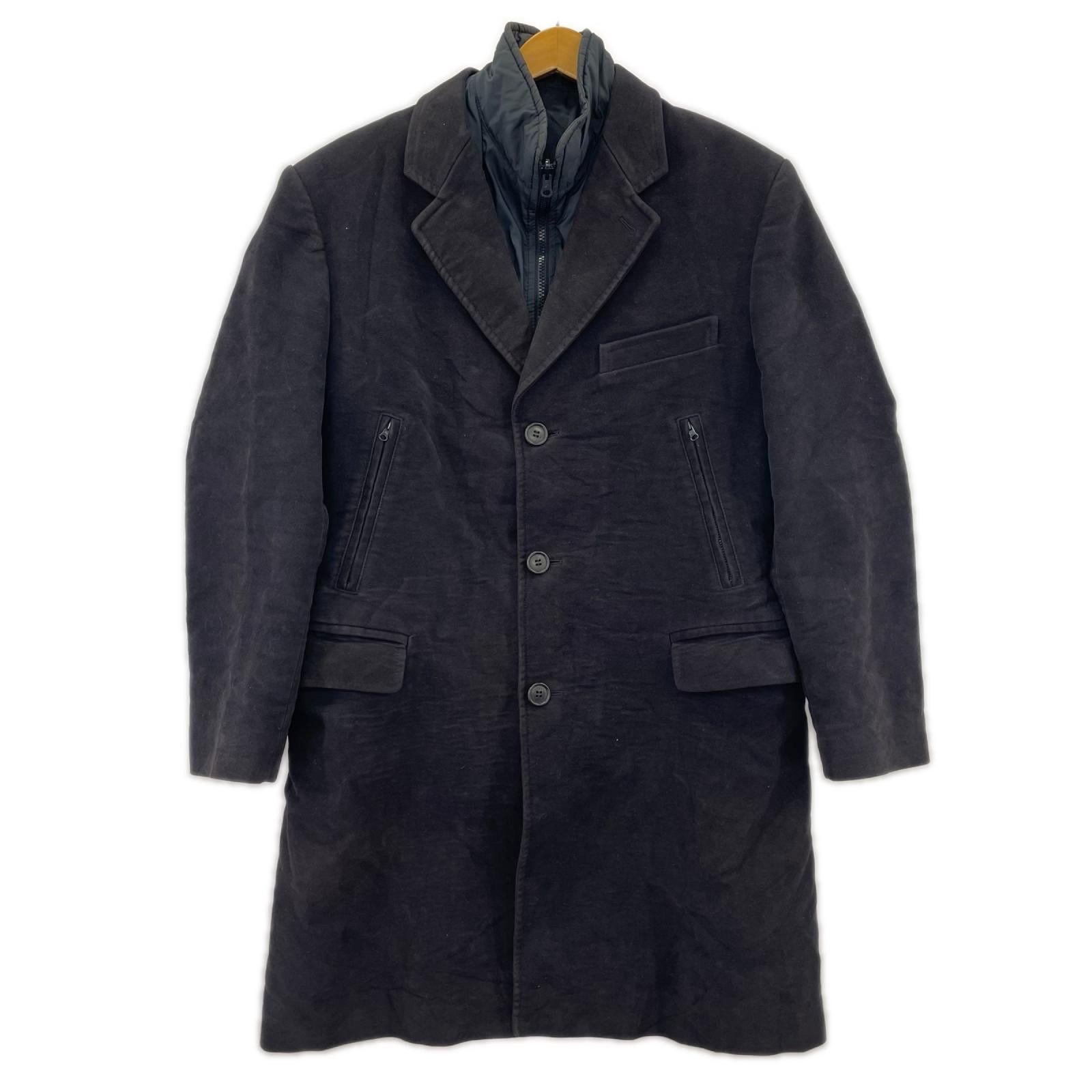 ジャケット Fay ｲﾀﾘｱ製 DOUBLE COAT 黒 L ブラック