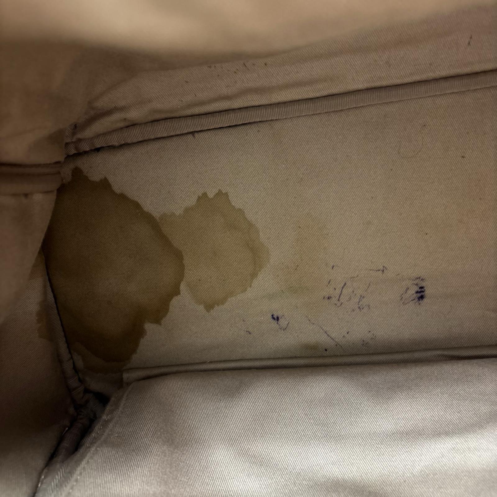 ロゴ総柄 茶白赤