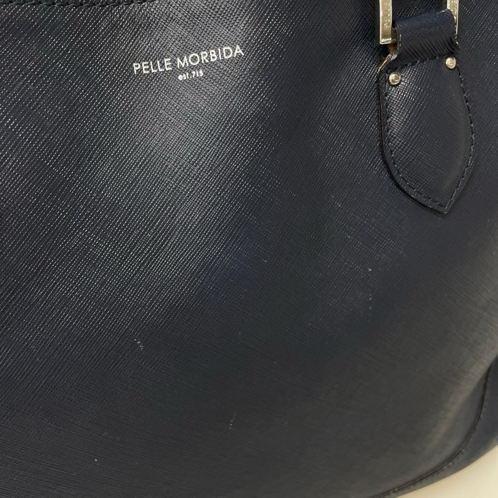 ブリーフケース PELLE MORBIDA ﾊﾝﾄﾞﾊﾞｯｸﾞ ネイビー