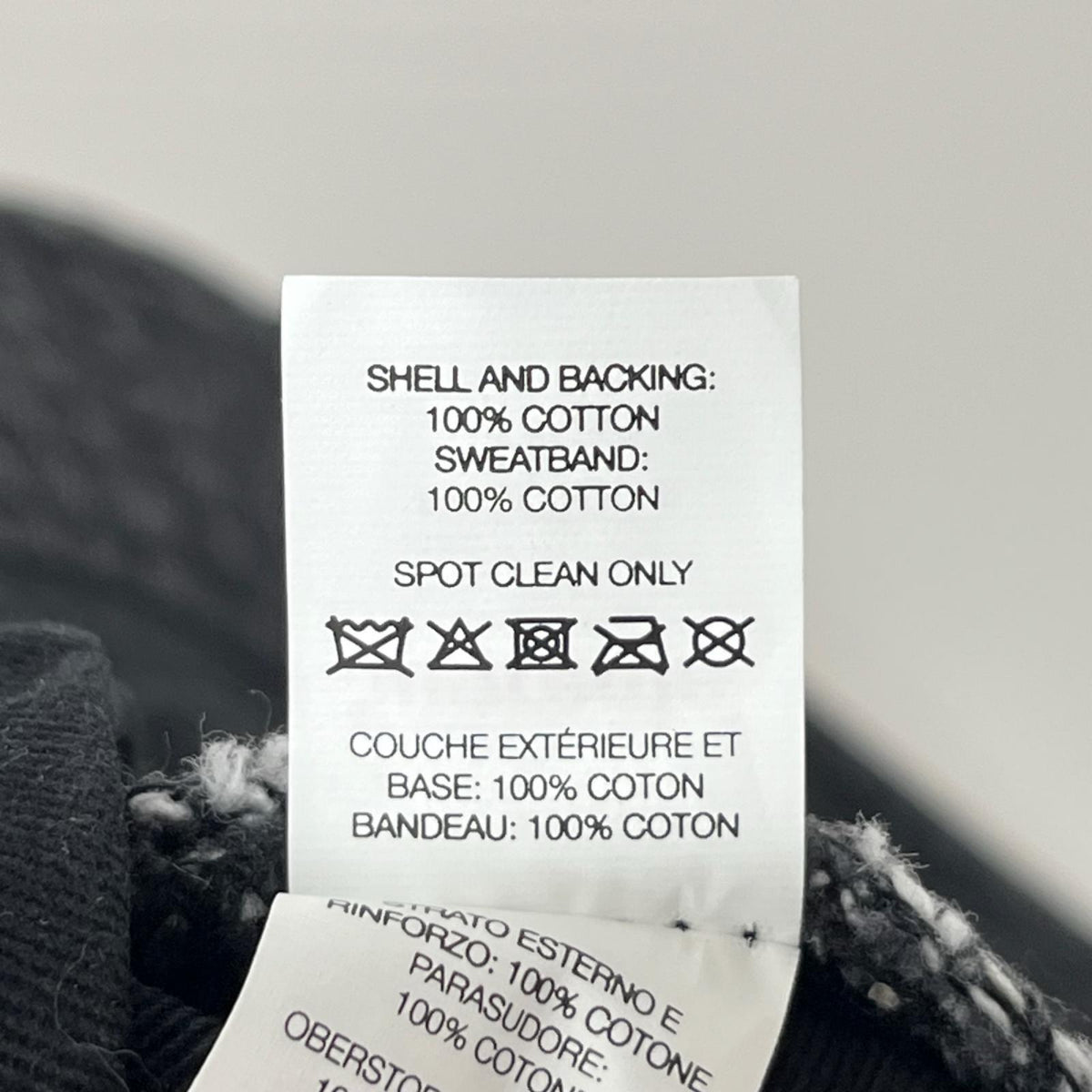 ハット 22SS Fade Jacquard Denim Crusher ブラック