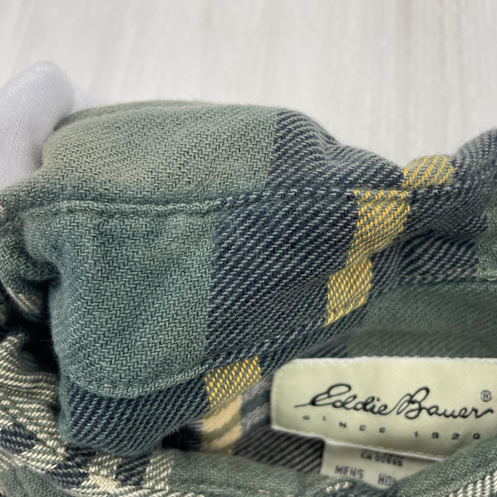 長袖シャツ Eddie Bauer ﾈﾙｼｬﾂ ｸﾞﾘｰﾝ (L) L グリーン