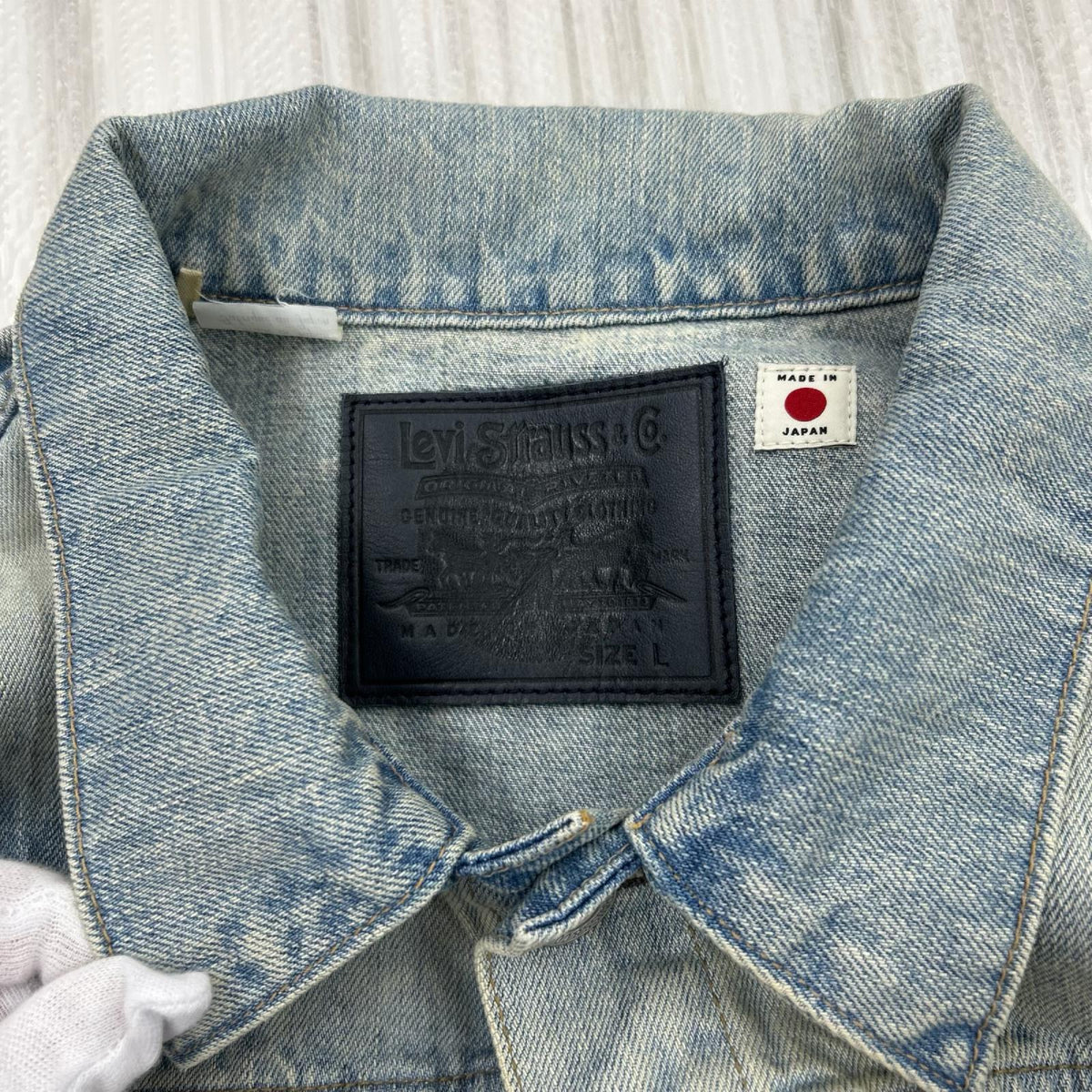 デニムジャケット BLUETAB TYPEⅠﾄﾗｯｶｰｼﾞｬｹｯﾄ L ブルー