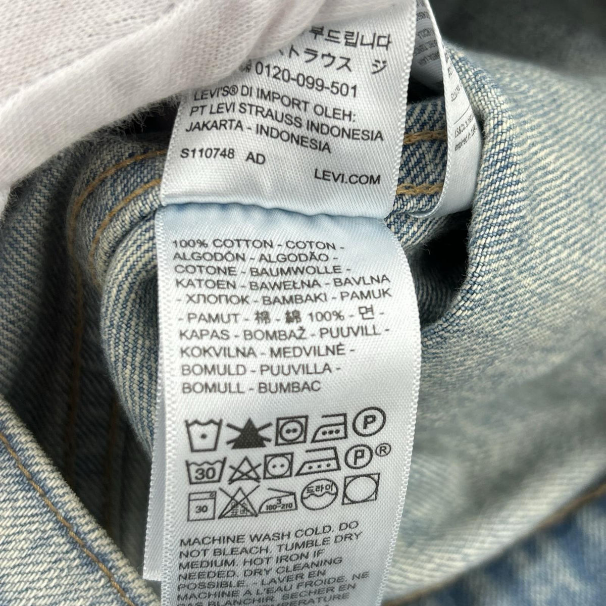 デニムジャケット BLUETAB TYPEⅠﾄﾗｯｶｰｼﾞｬｹｯﾄ L ブルー