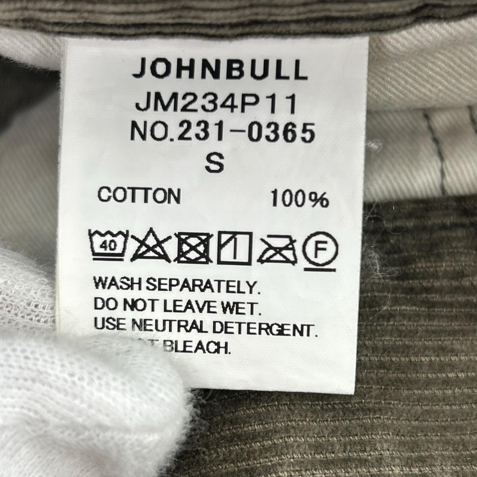 パンツ Johnbull × MUSE 硫化染めｶｯﾄｵﾌｺｰﾃﾞｭﾛｲﾊﾟﾝﾂ (S) S ブラウン