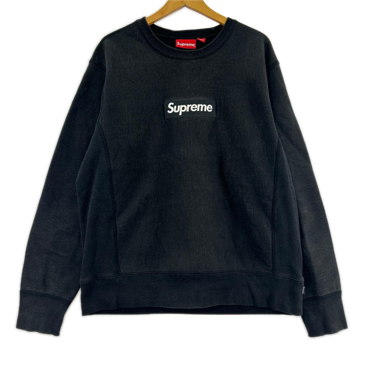 スウェット Supreme Box Logo Crewneck BLACK M ﾌﾞﾗｯｸ M ブラック