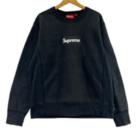 スウェット Supreme Box Logo Crewneck BLACK M ﾌﾞﾗｯｸ M ブラック