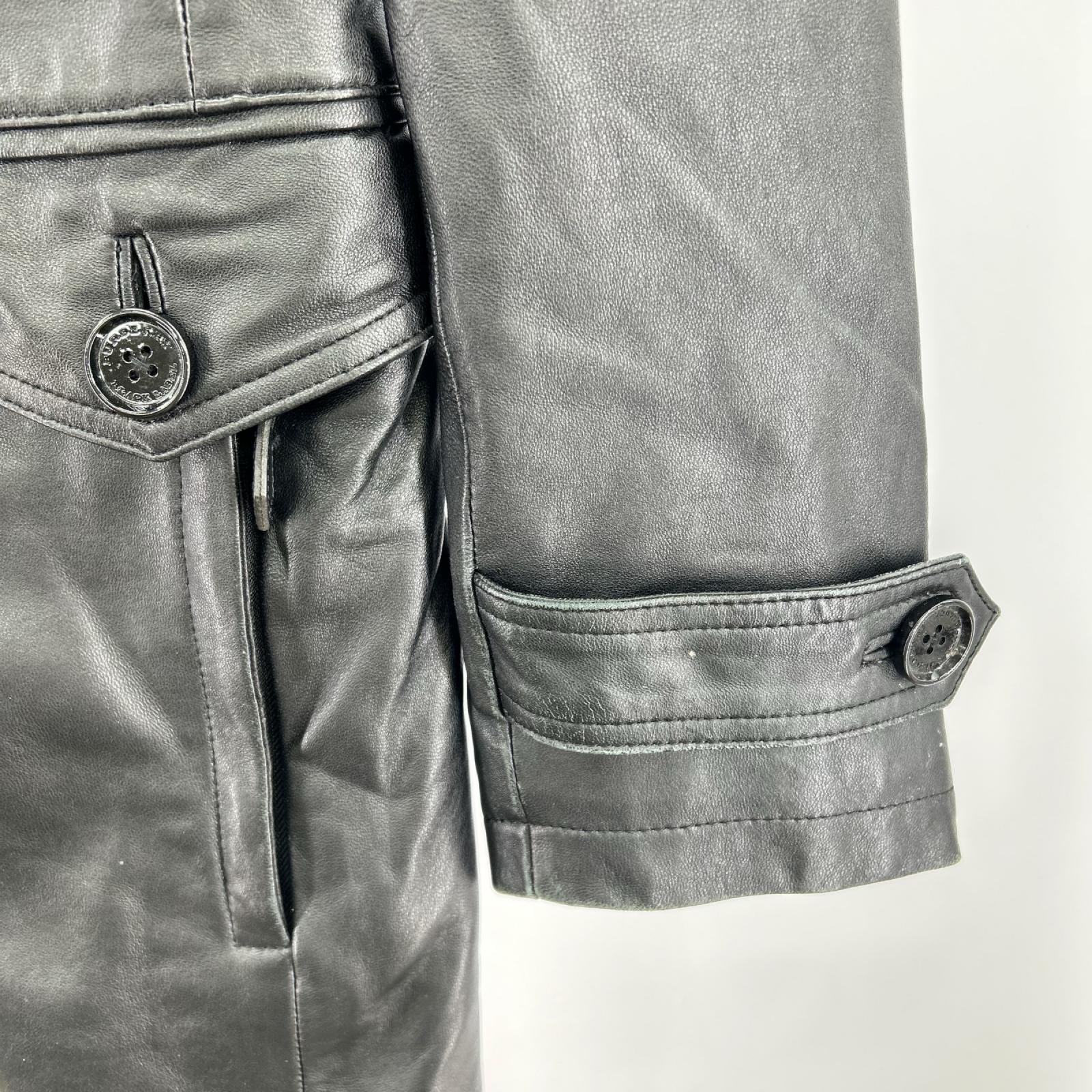 ジャケット ﾗﾑﾚｻﾞｰﾄﾚﾝﾁｺｰﾄ 黒 (M) M ブラック