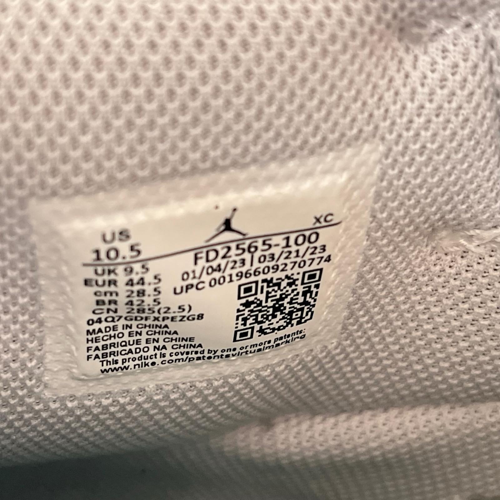 スニーカー JORDAN 1 RETRO HI OG SP UNION 28.5cm 28.5cm (US10 1/2 UK10 EU47) ホワイト