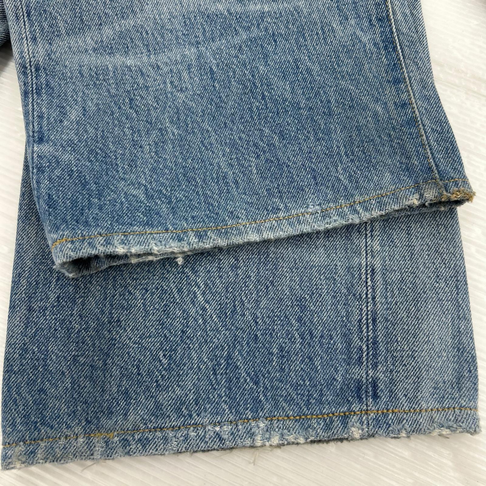 デニムパンツ LEVI'S VINTAGE CLOTHING 1955ﾓﾃﾞﾙ 501XX ｸﾗｯｼｭ ﾘﾍﾟｱ加工ﾃﾞﾆﾑﾊﾟﾝﾂ 28 ブルー