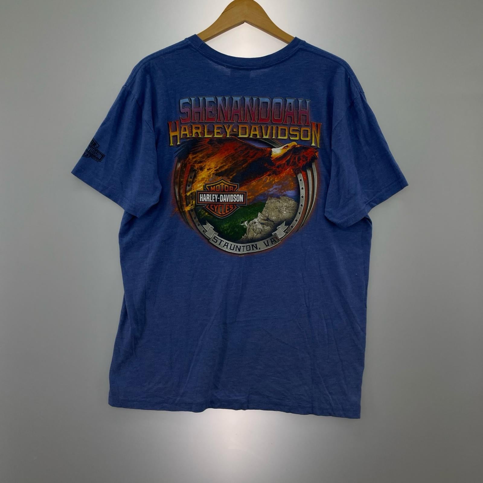 半袖Ｔシャツ 青 両面プリント