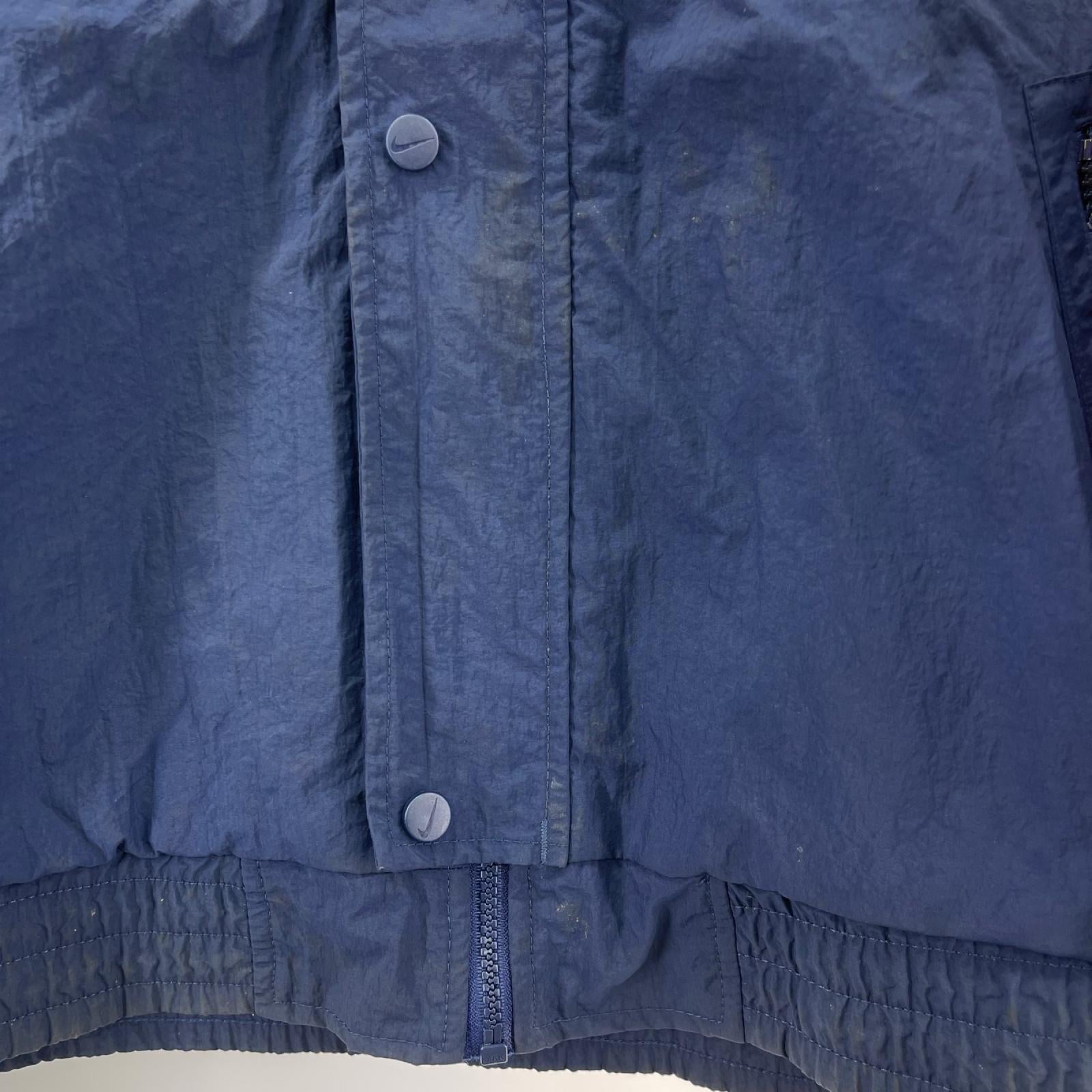 ジャケット NIKE 90s 台湾製 中綿ｼﾞｬｹｯﾄ 白紺赤 (L) L